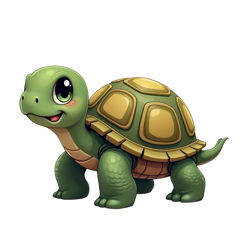 Adorable Turtle Illustration